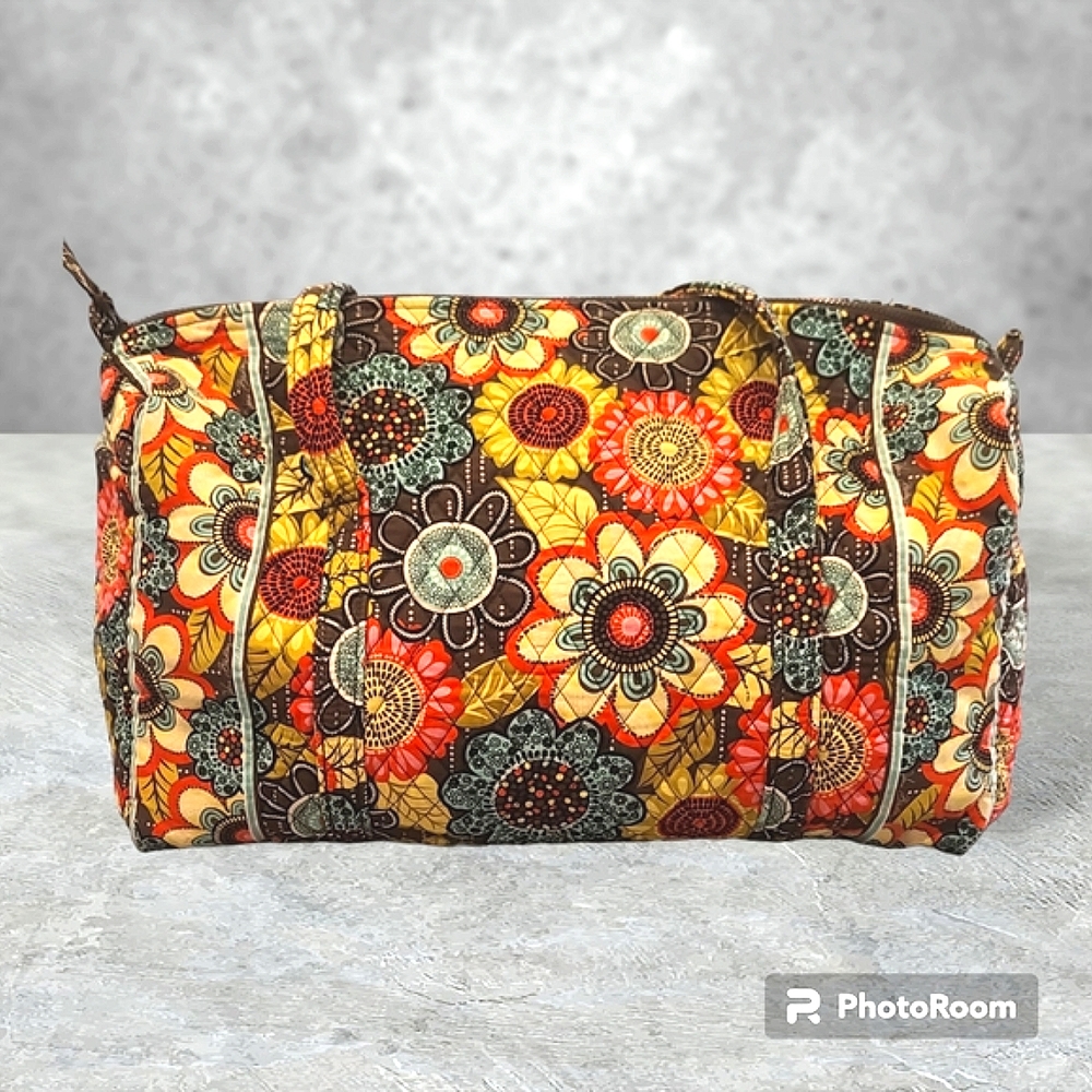 Retired Vera Bradley Flower Shower Large Duffle Gently Used Condition